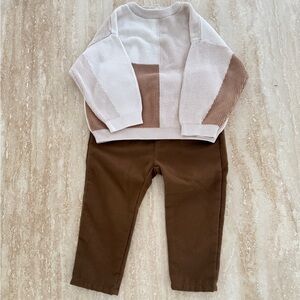 Zara boys set Pants and sweater 18-24! New